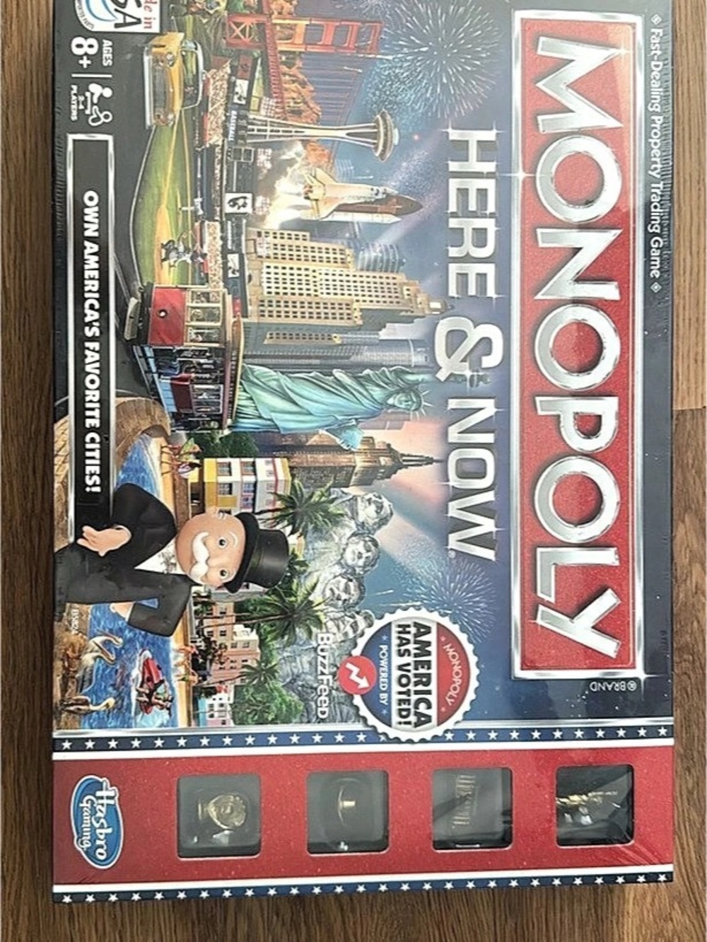 Hasbro Monopoly Here & Now: The World Edition Board Game Like New